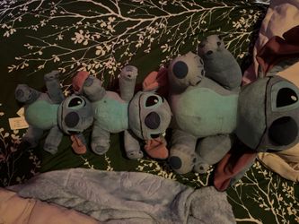 stitch 3 plushies