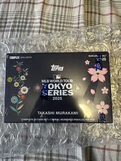 TAKASHI MURAKAMI MLB WORLD TOUR TOKYO SERIES 2025 TOPPS TRADING CARDS BOX SET