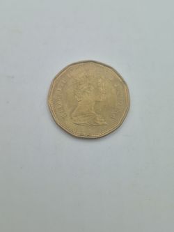 1 Dollar Coin 1989 Elizabeth II 2nd Portrait Bronze Plated Nickel Canada