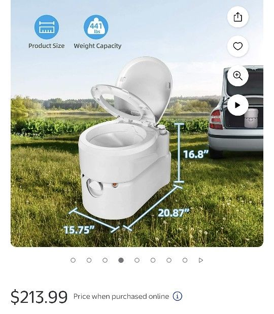 Portable Toilet Almost New
