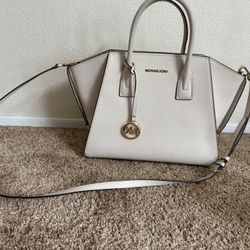 Micheal’s Kors Avril Large Leather and Suede Satchel