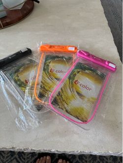 3 Brand New Waterproof phone cases
