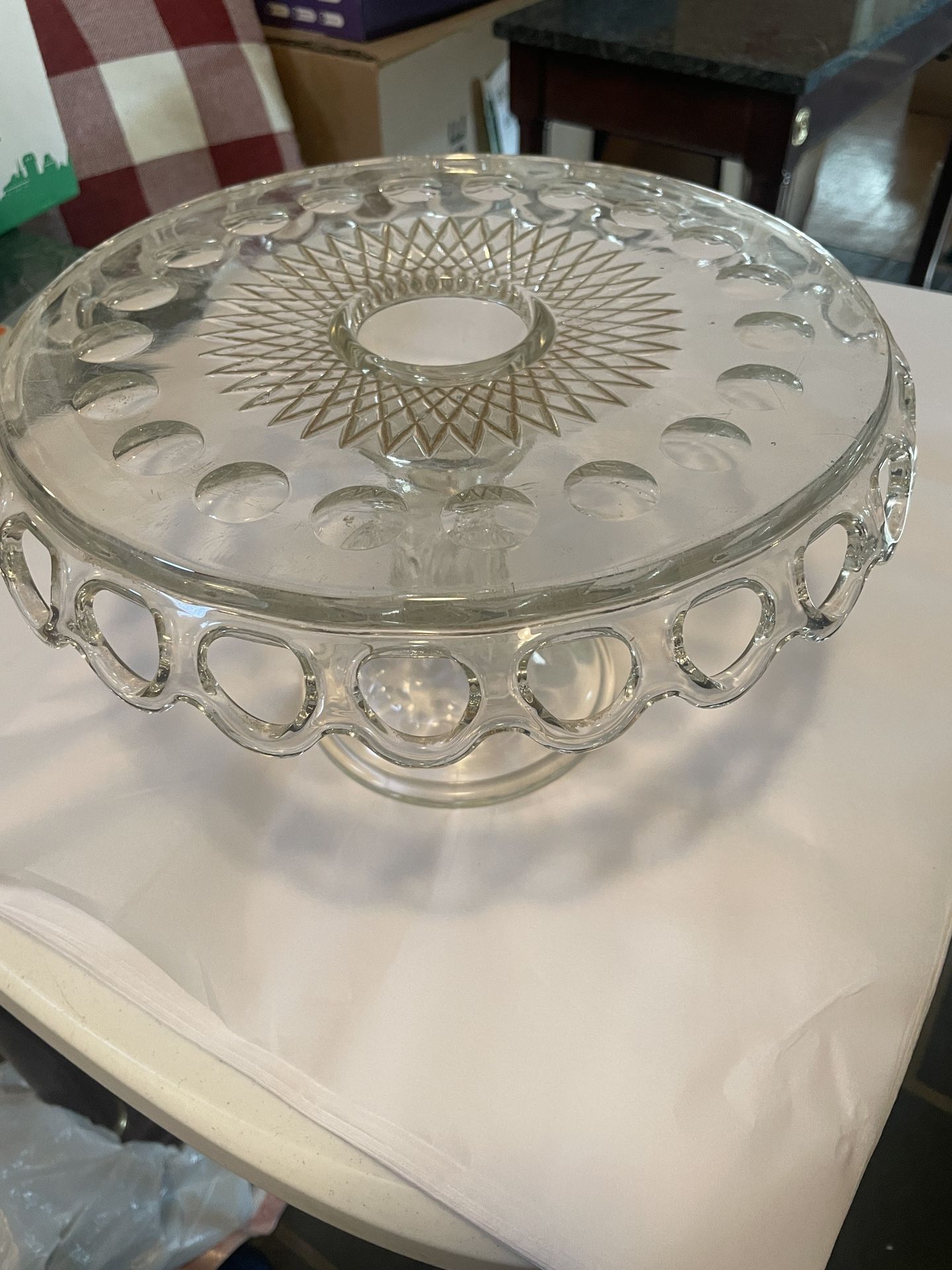 Antique “Lace “ Cake Stand