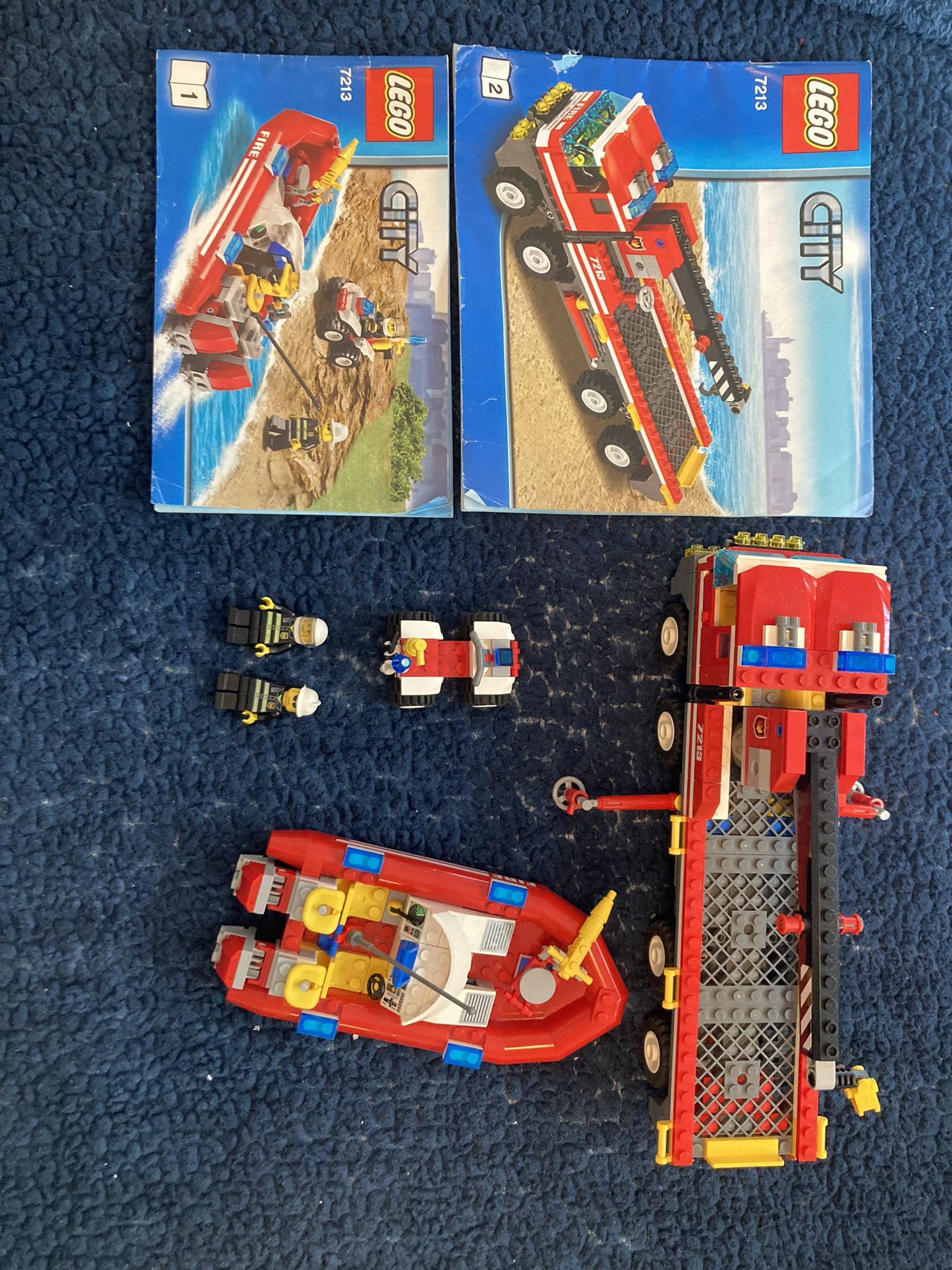 LEGO 7213 Off Road Fire Truck Fireboat 100 COMPLETE INSTRUCTIONS 2 3 FIGS for Sale in San Jose CA OfferUp
