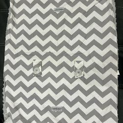 Gray Minky Car seat Canopy Cover