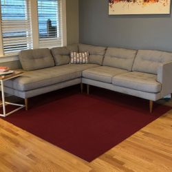 West Elm gray Modular Couch 
