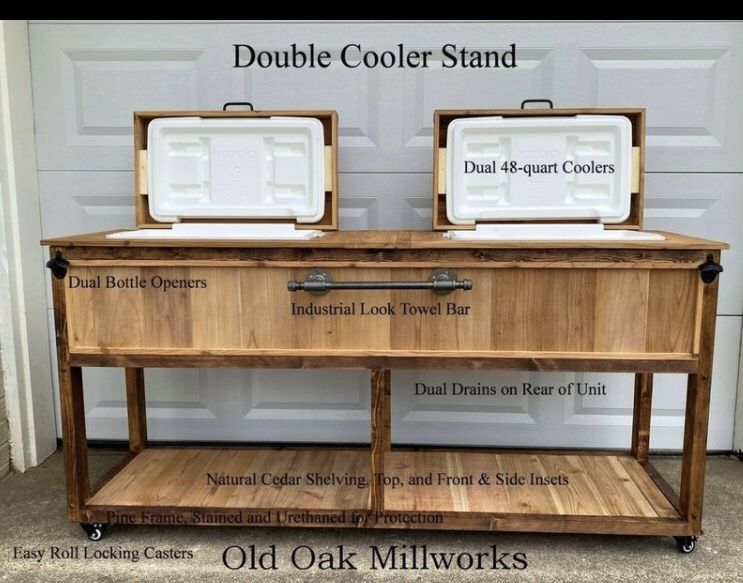 Double Cooler Rolling Beverage Cart for Sale in Litchfield, SC OfferUp