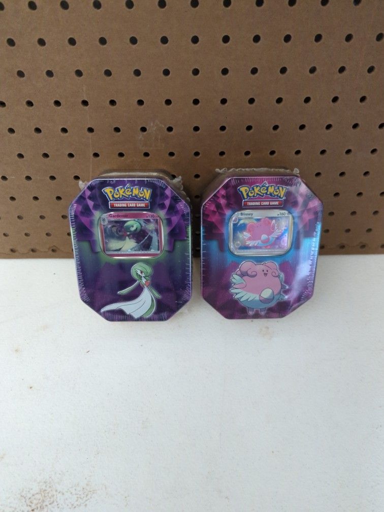 Pokemon Blissey And Gardevoir Tins - 2019