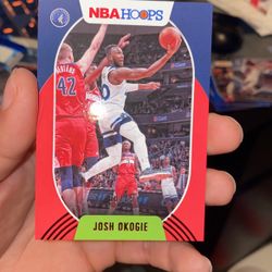 Nba Hoops Josh Okogie Red Numbered 68/75