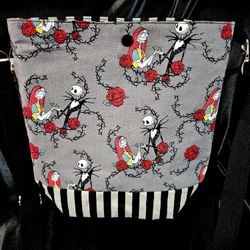 New Disney Nightmare Before Christmas Jack & Sally Halloween Tote Bag #2
