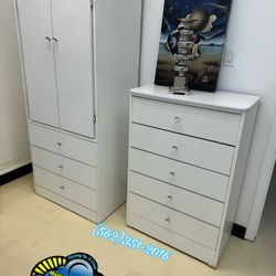 Tall Wardrobe And 5D Chest (Comes New) 🚚