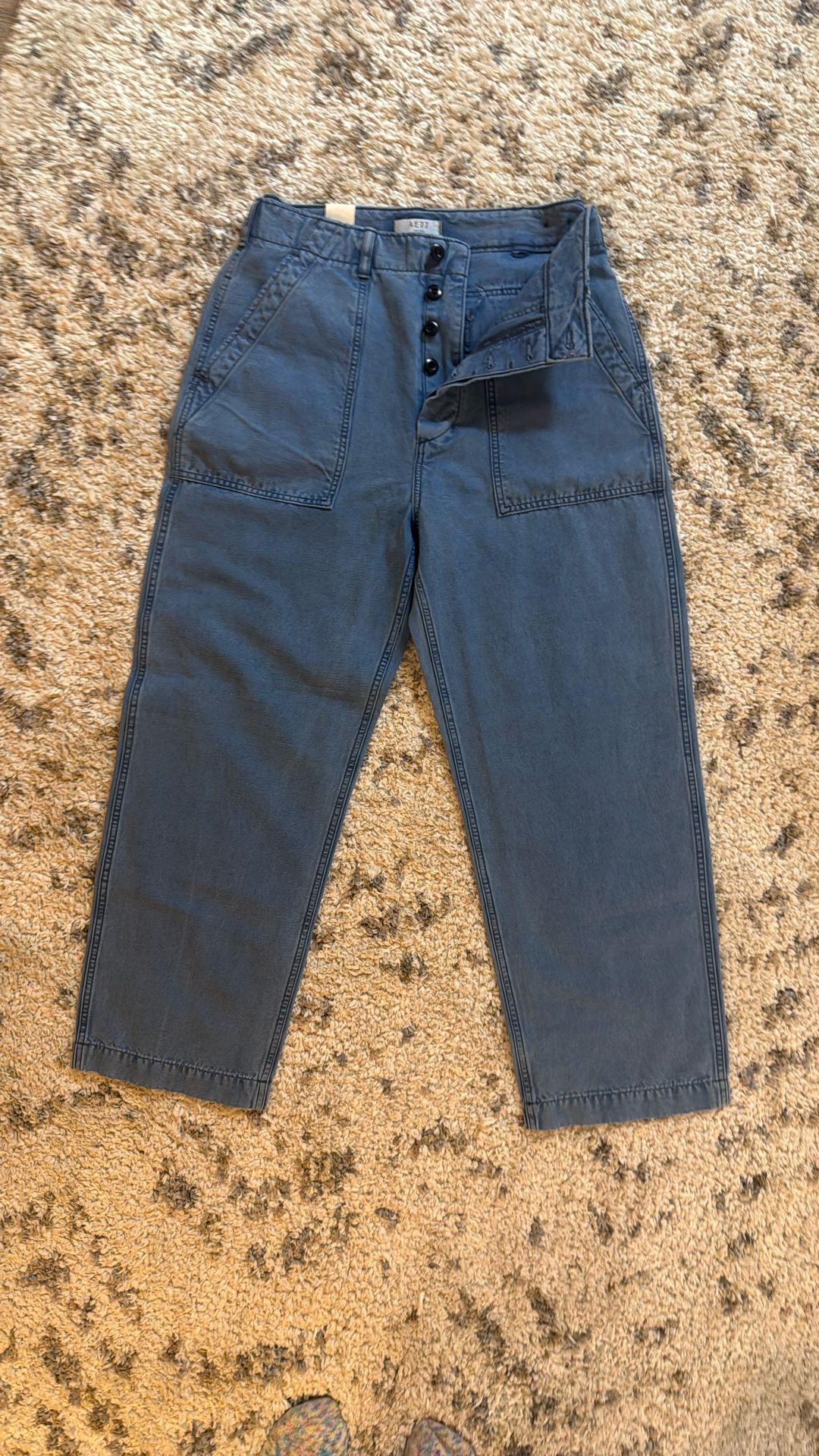 High Waisted, New American Eagle, Button-Down Jeans, Size 8