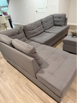 Grey sectional sofa