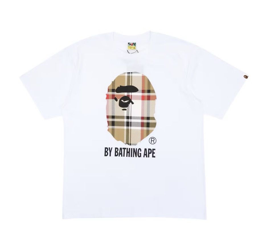 White BAPE TEE