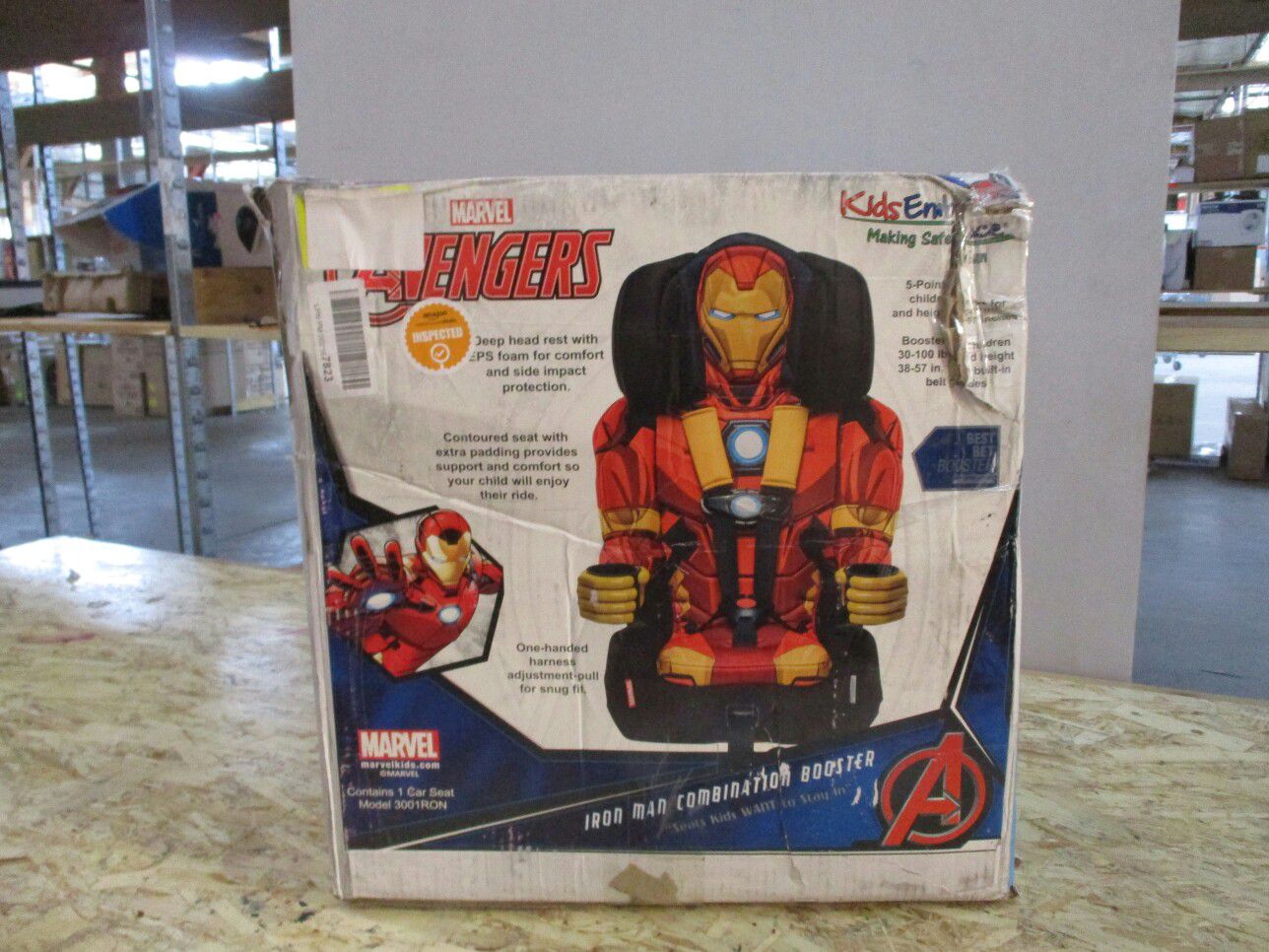 Avengers Contoured seat with extra padding provides support KidsEmbrace