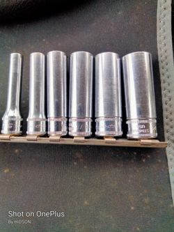 1/4" Drive 6-Point Metric
 Flank Drive® Deep Socket

14mm,13,11,9,7,and5.5