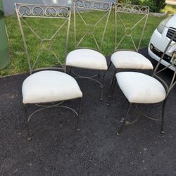 4 Iron Chairs