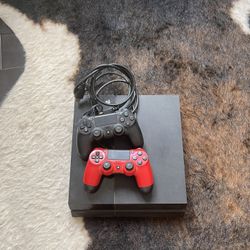 Sony PlayStation 4 500GB Black Console And two Controllers