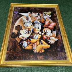 Disney Darren Wilson Mickey And Friends Painting 