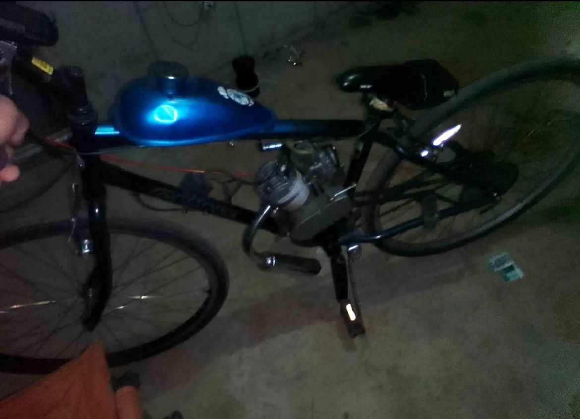 2 stroke motorized mountain bike 