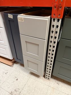 Gray kitchen cabinets base