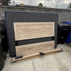 Queen Size Bed Frame & Box Spring
