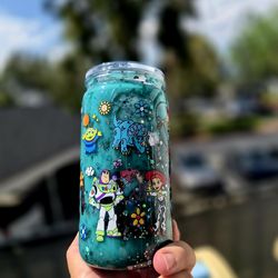 Toy story snowglobe tumbler 16oz acrylic kid friendly lava lamp drip  Libby style