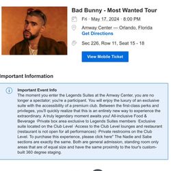 Bad Bunny Tickets 