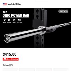 ROGUE 45LB OHIO POWER BAR - STAINLESS STEEL