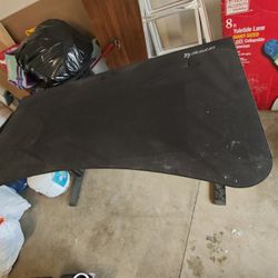 Arozzi - Arena Ultrawide Curved Gaming Desk - Pure Black