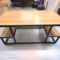 Modern industrial center table