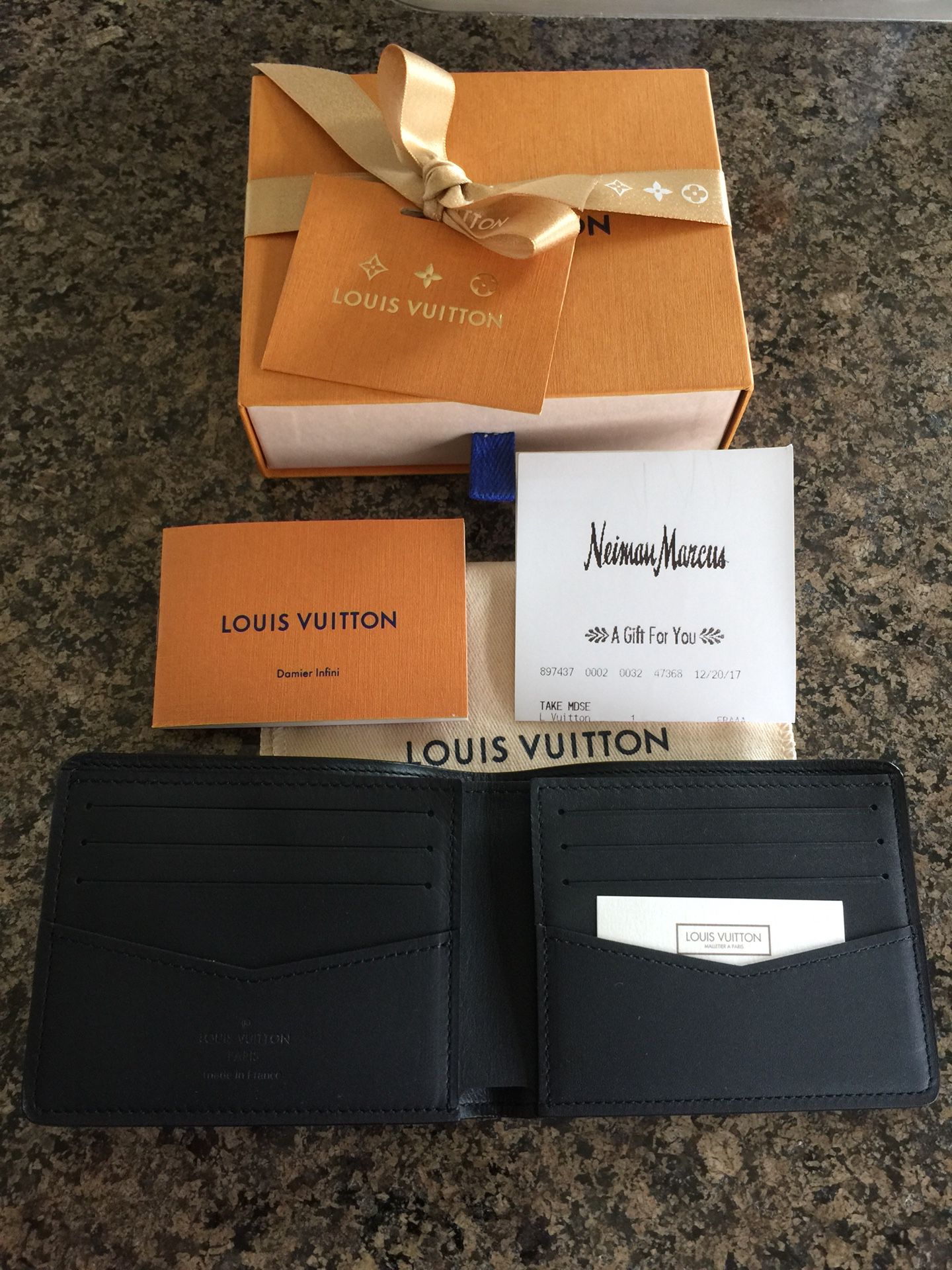 Louis Vuitton Orange Damier Infini Leather Slender Wallet Louis Vuitton |  The Luxury Closet