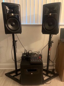 JBL Studio Monitor System – Complete Setup 🔊
