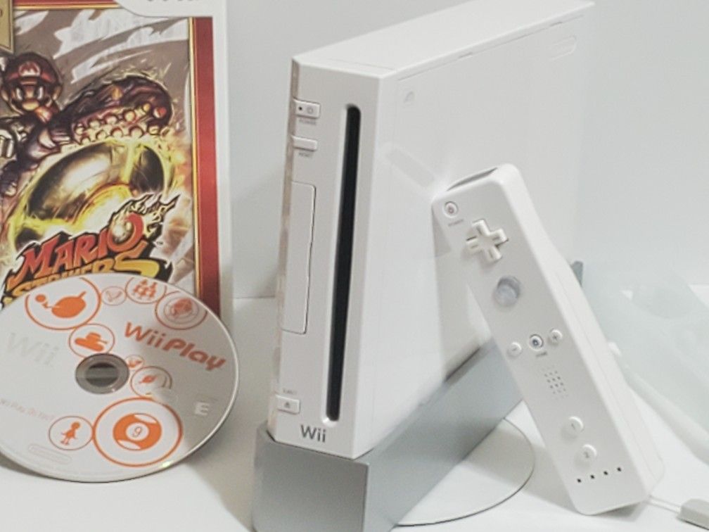 Nintendo Wii RVL-001 Console W/ 32GB SD Card - Fully Working, Clean with new parts