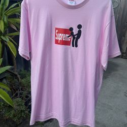 Supreme Pink Stick It T shirt 