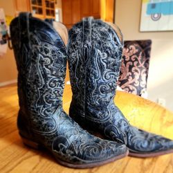 Corral Men's Boots Lizard Inlay Goat 12EE #C2155