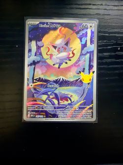 Hisuian Zorua 30th celebration IR with card sleeve