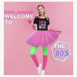 80s women costume outfit