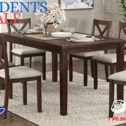 🇺🇸 7 PC DINING TABLE SET 🇺🇸