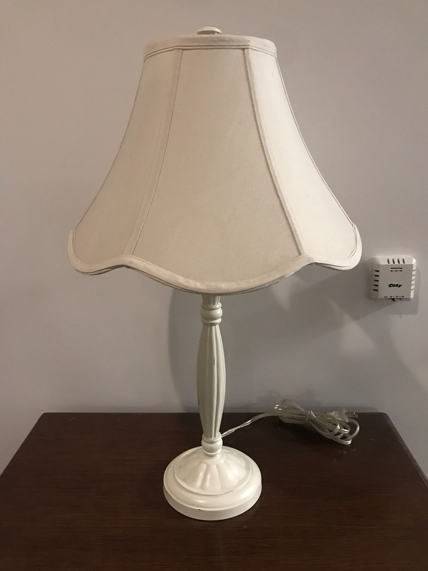 Pottery Barn Off-White Bedside Table Lamp