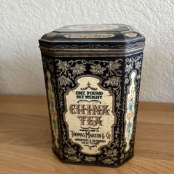 Vintage Thomas Martin & Co Tea Tin Made In England
