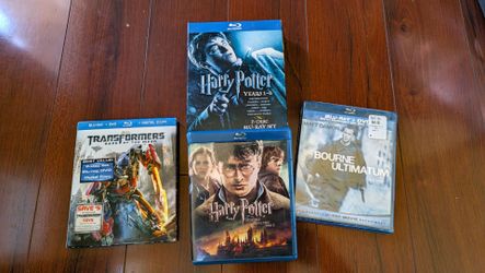 🎥 Blu-ray Movie Bundle – Harry Potter Collection + Transformers + Bourne