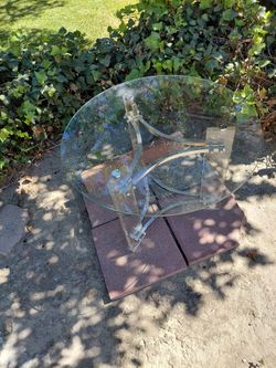 Glass & chrome table