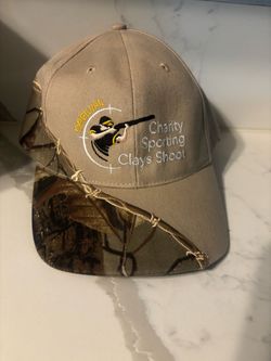 Charity Sporting Clays Shoot Camo Brim Baseball Cap
