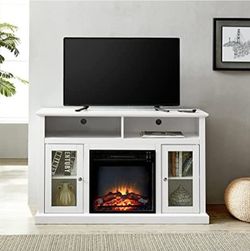 Modern Electric Fireplace Storage Cabinet