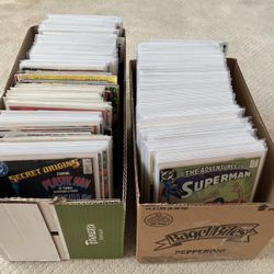 Large lot of DC Marvel comics comic books Mostly Late 1980s and newer Cheap comic book 