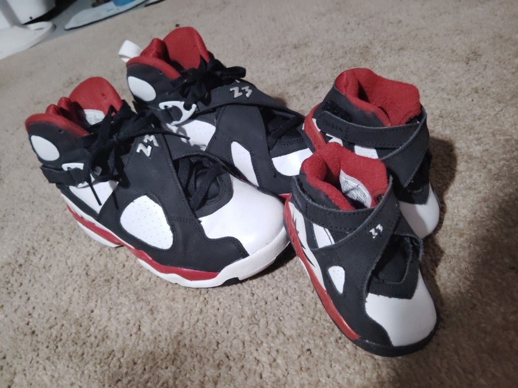 Air Jordan 8 With Matching Toddler Pair