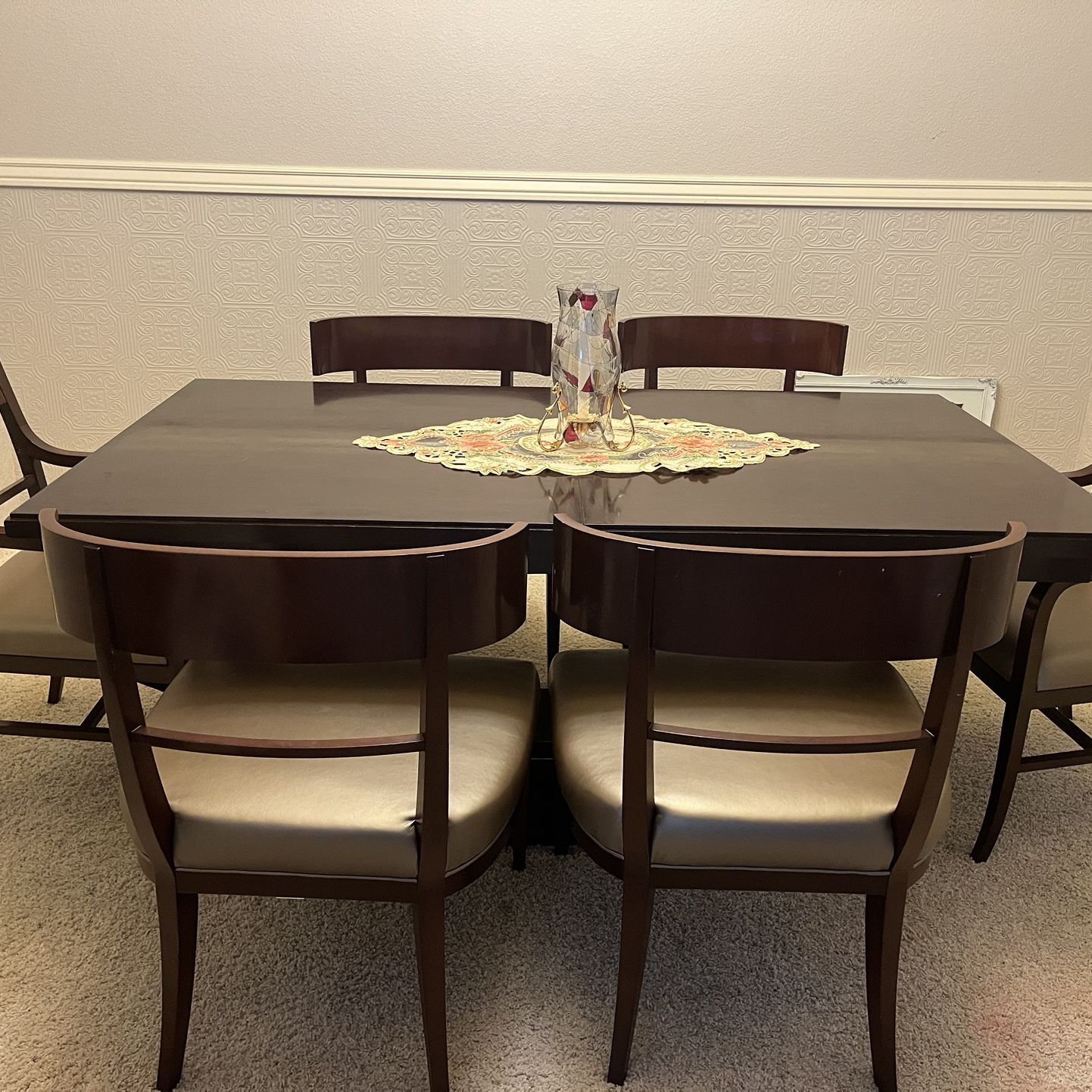 Dining Table And 6 Chairs, 6ft-8ft