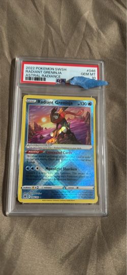 Trade challenge Radiant Greninja PSA 10 Gem Mint Pokemon Card
