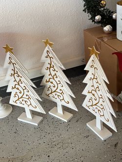 Wood Christmas trees